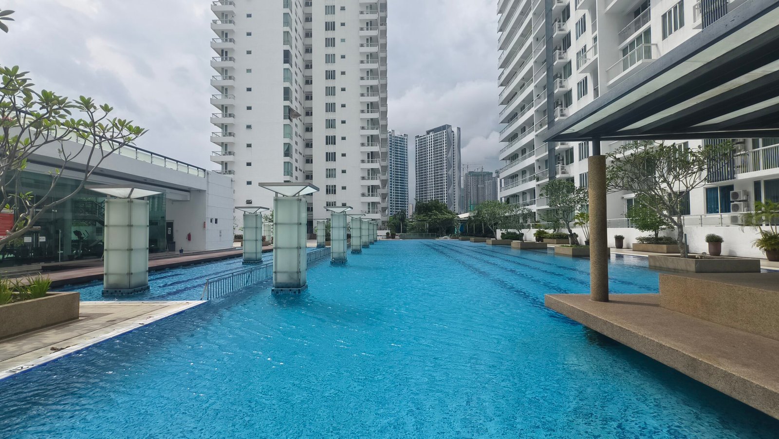 EmbassyView swimming pool and gym deck common area